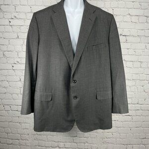 Executive Collection Tom James Grey USA Tailored Sport Coat Blazer Size 48